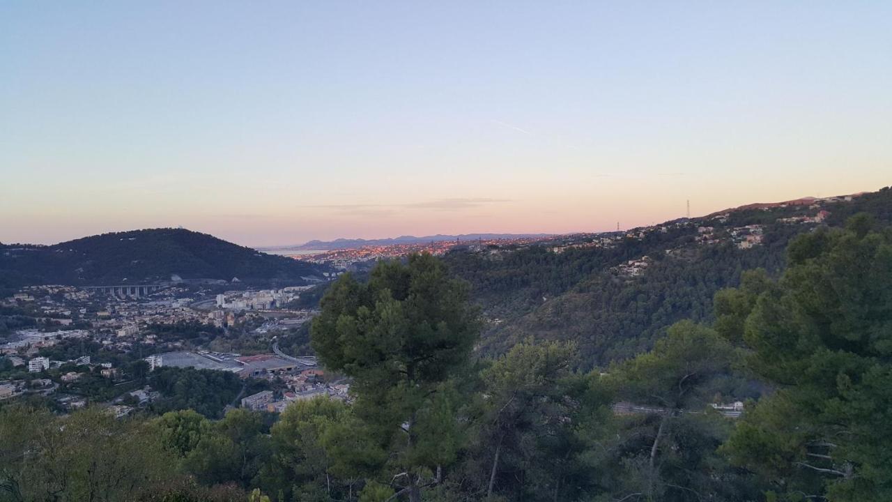 Drap Le Chalet De La Pierreraie Cote D'Azur Piscine Terrasse Et Vue Mer מראה חיצוני תמונה