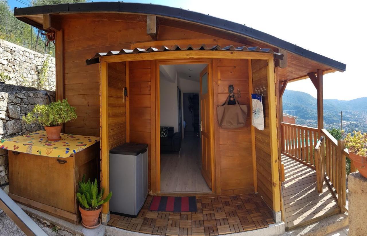 Drap Le Chalet De La Pierreraie Cote D'Azur Piscine Terrasse Et Vue Mer מראה חיצוני תמונה