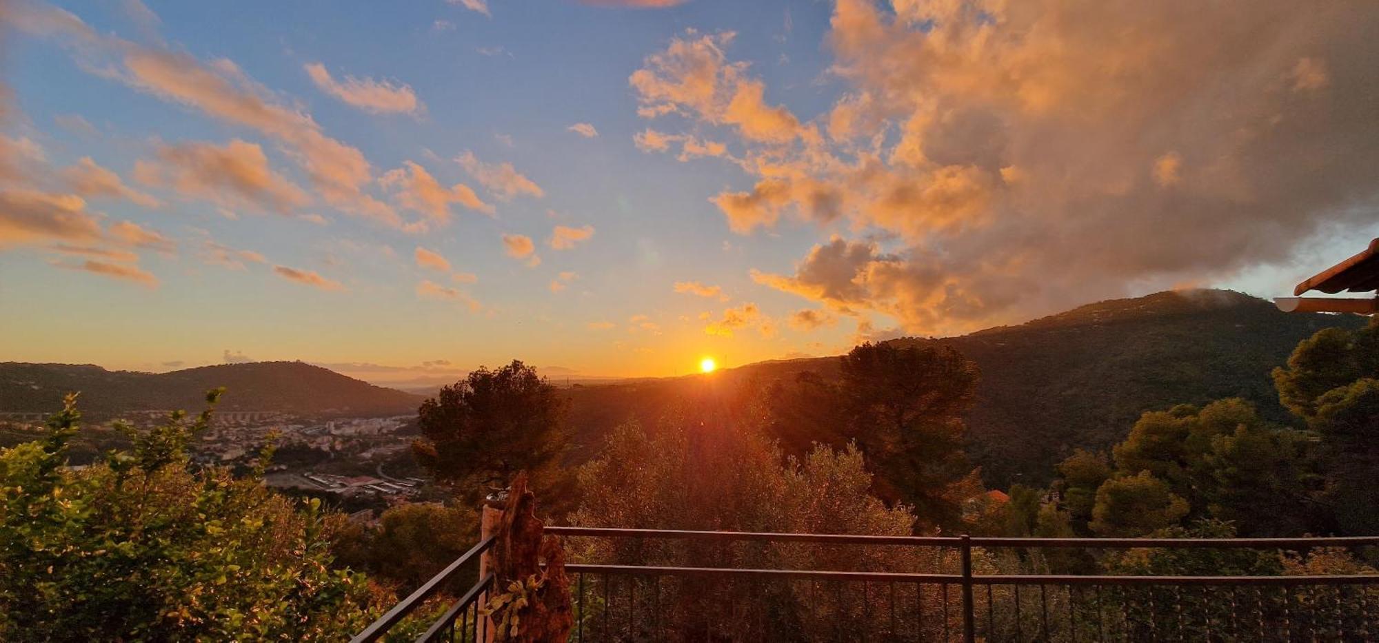 Drap Le Chalet De La Pierreraie Cote D'Azur Piscine Terrasse Et Vue Mer מראה חיצוני תמונה
